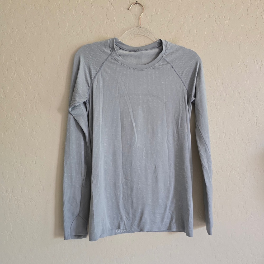Lululemonβ Swift Tech 2.0 Long Sleeve Shirt Size 8 Gray